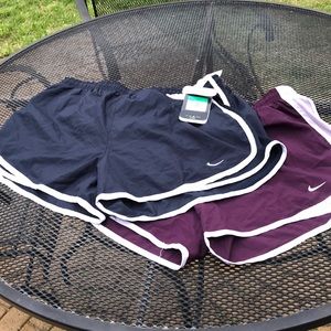2 pairs of brand new Nike running shorts